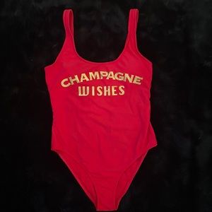 California Sunshine Champagne 🍾 Wishes Red Bikini